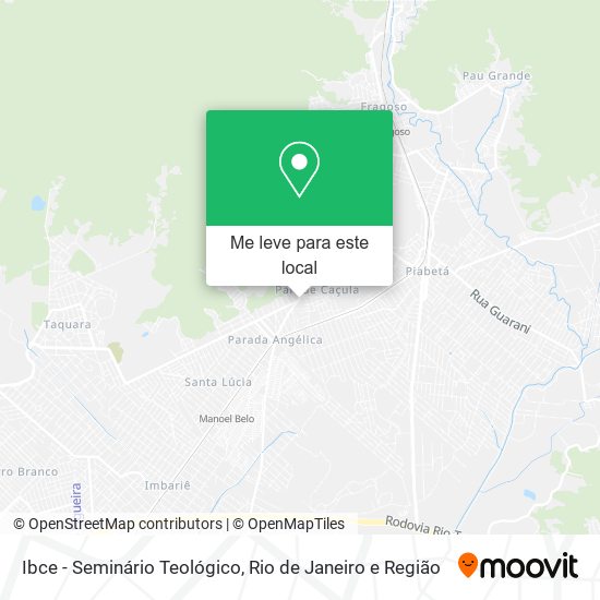 Ibce - Seminário Teológico mapa