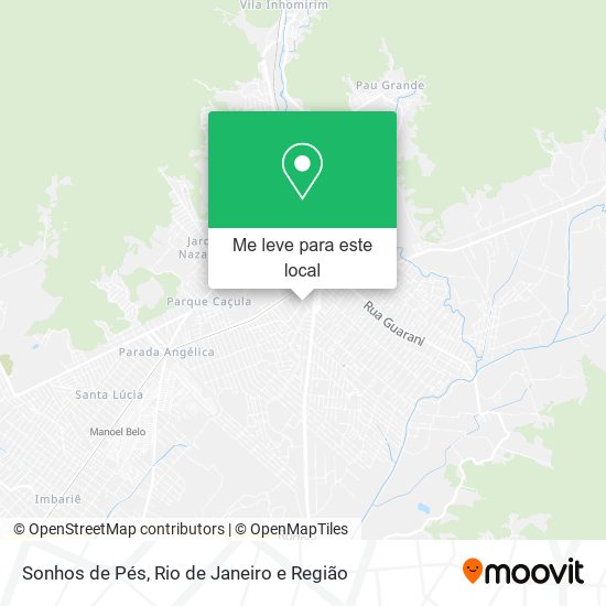 Sonhos de Pés mapa