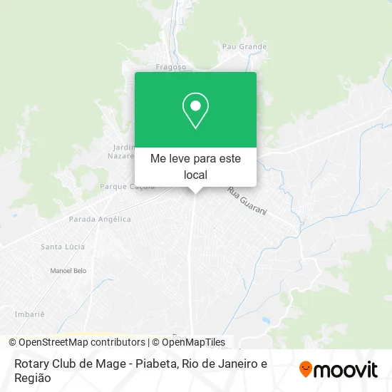 Rotary Club de Mage - Piabeta mapa