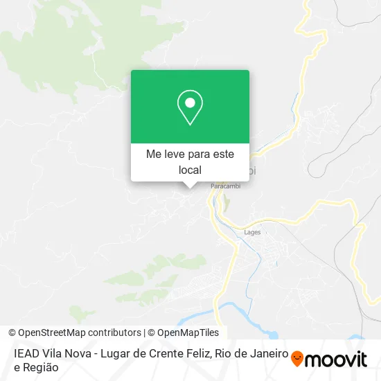 IEAD Vila Nova - Lugar de Crente Feliz mapa