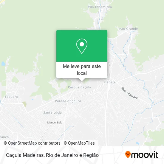 Caçula Madeiras mapa