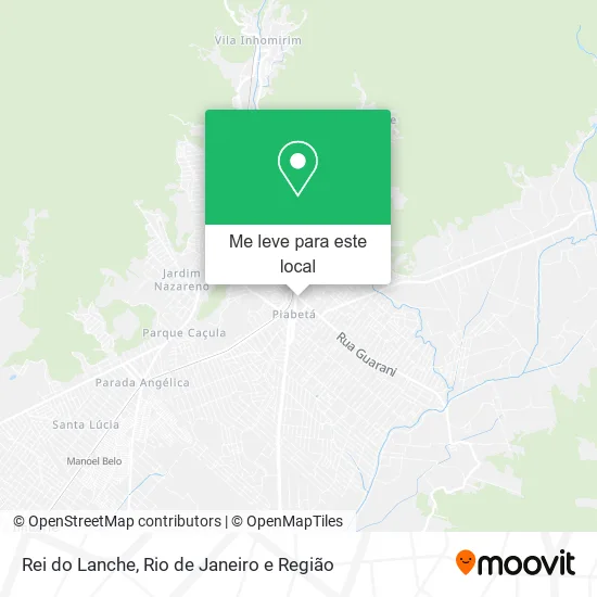 Rei do Lanche mapa