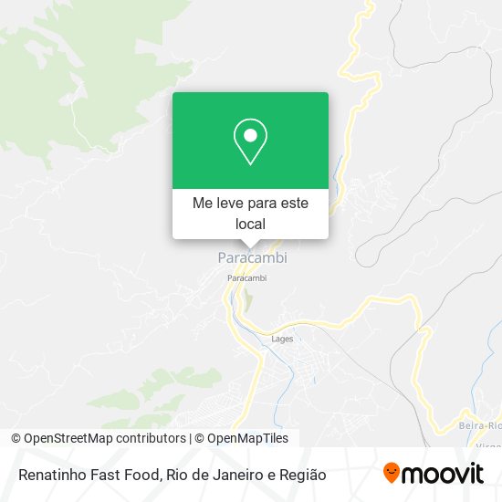 Renatinho Fast Food mapa