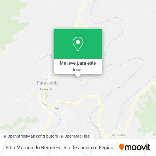 Sítio Morada do Bem-te-vi mapa