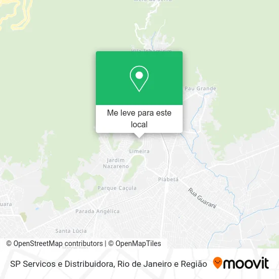 SP Servicos e Distribuidora mapa