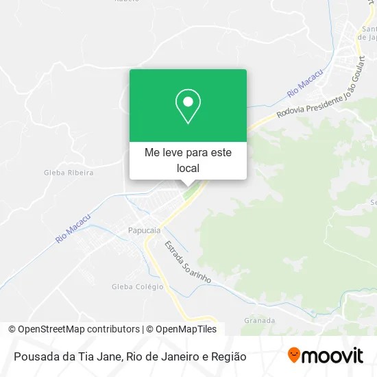 Pousada da Tia Jane mapa