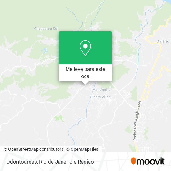 Odontoarêas mapa