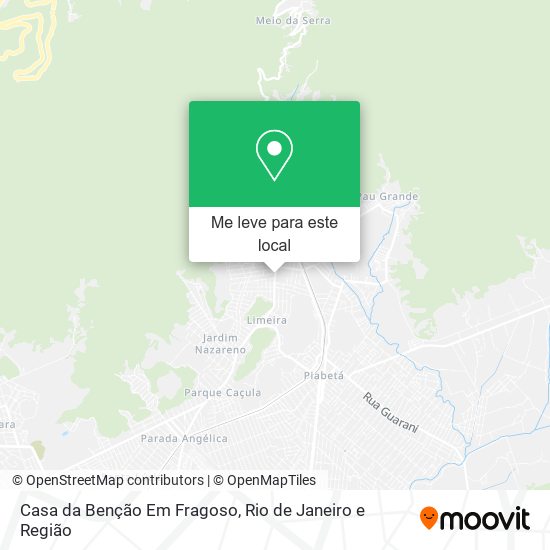 Casa da Benção Em Fragoso mapa