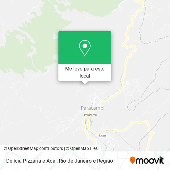 Delícia Pizzaria e Acai mapa