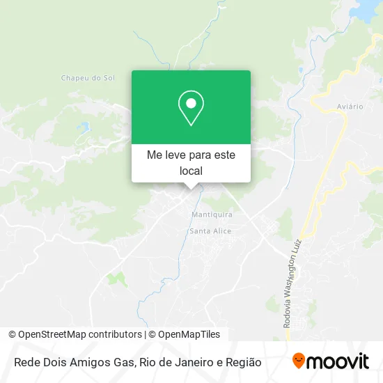Rede Dois Amigos Gas mapa
