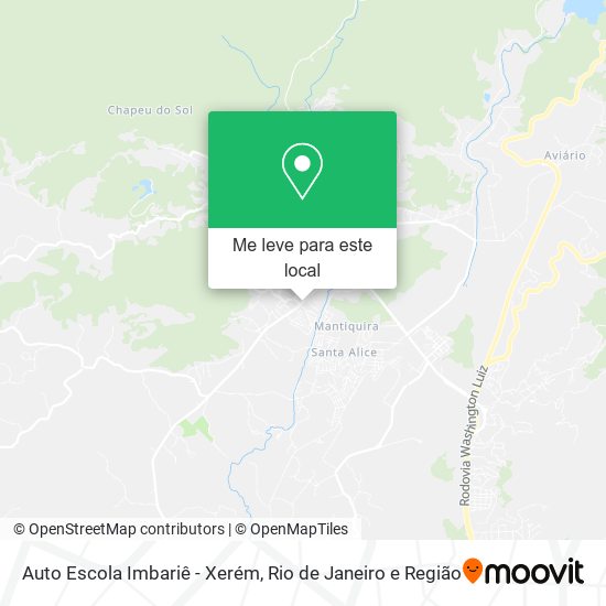Auto Escola Imbariê - Xerém mapa