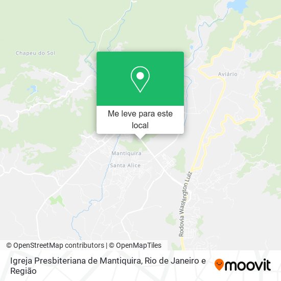 Igreja Presbiteriana de Mantiquira mapa