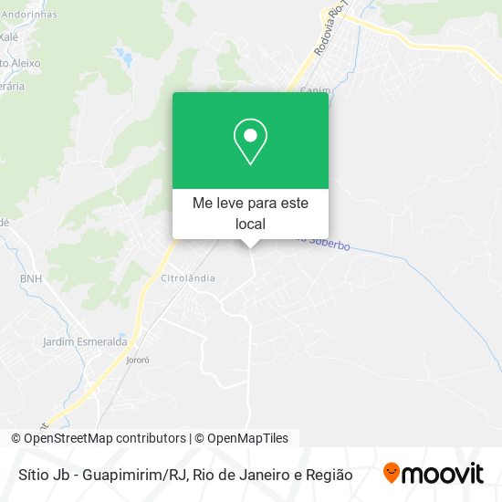Sítio Jb - Guapimirim/RJ mapa