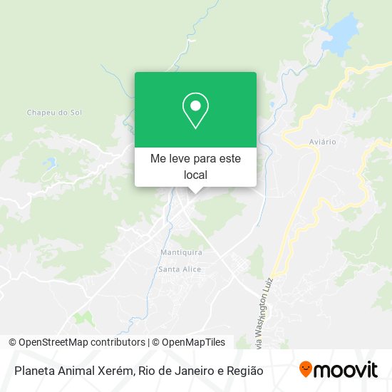 Planeta Animal Xerém mapa