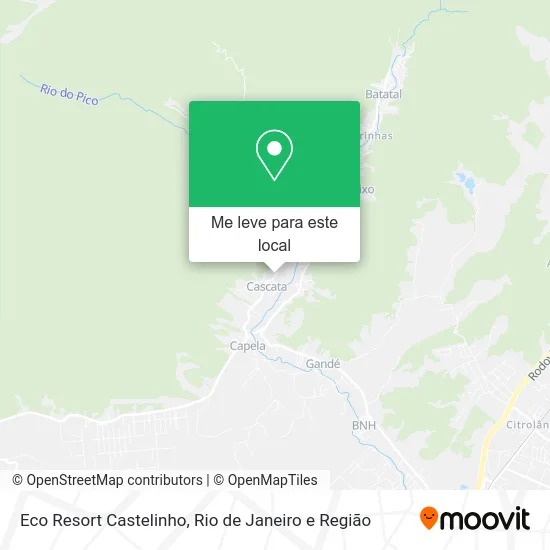 Eco Resort Castelinho mapa