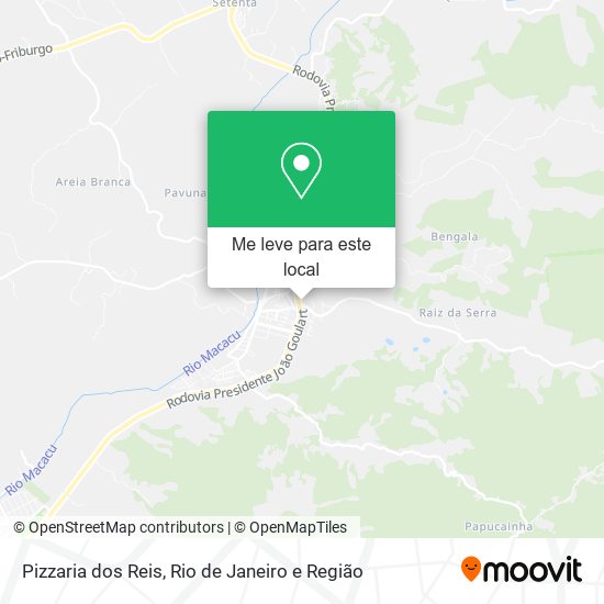 Pizzaria dos Reis mapa