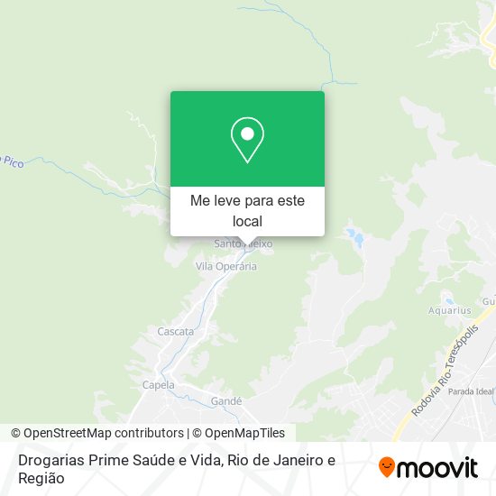Drogarias Prime Saúde e Vida mapa