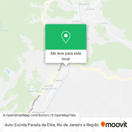 Auto Escola Parada de Elite mapa