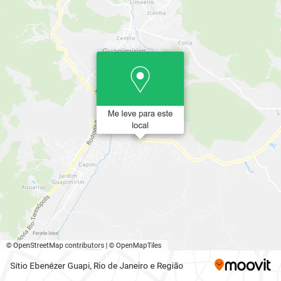 Sítio Ebenézer Guapi mapa