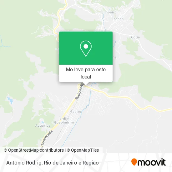 Antônio Rodrig mapa