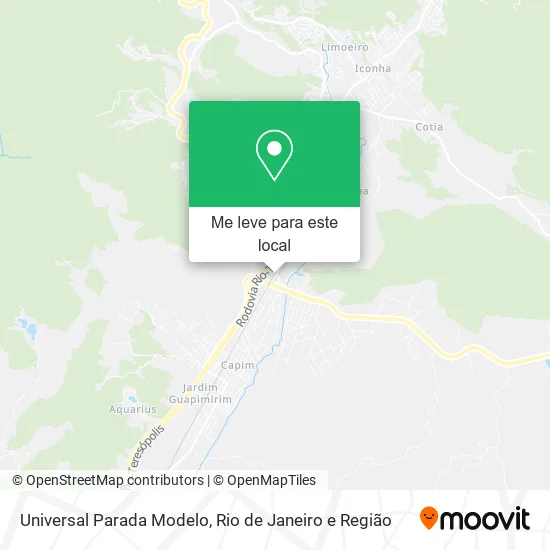 Universal Parada Modelo mapa