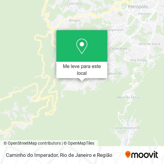 Caminho do Imperador mapa