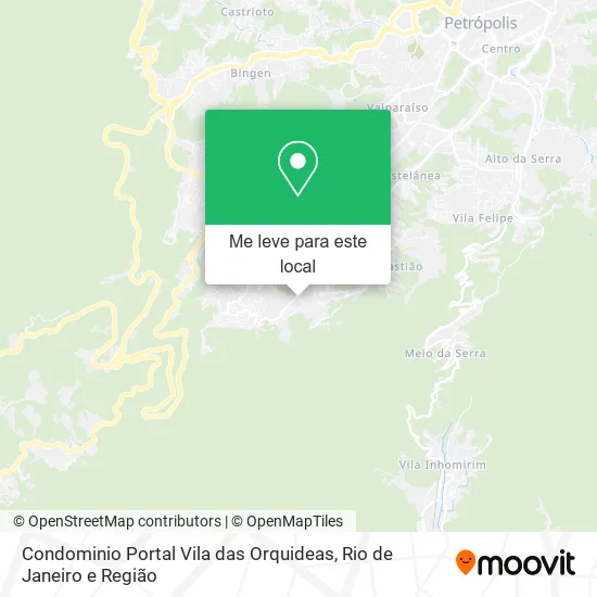 Condominio Portal Vila das Orquideas mapa