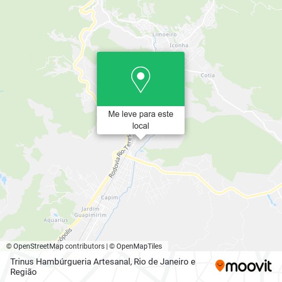 Trinus Hambúrgueria Artesanal mapa