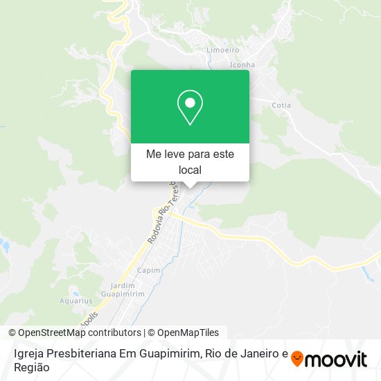 Igreja Presbiteriana Em Guapimirim mapa