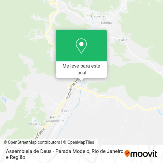 Assembleia de Deus - Parada Modelo mapa