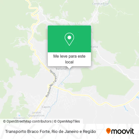 Transporto Braco Forte mapa