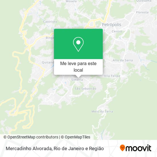 Mercadinho Alvorada mapa