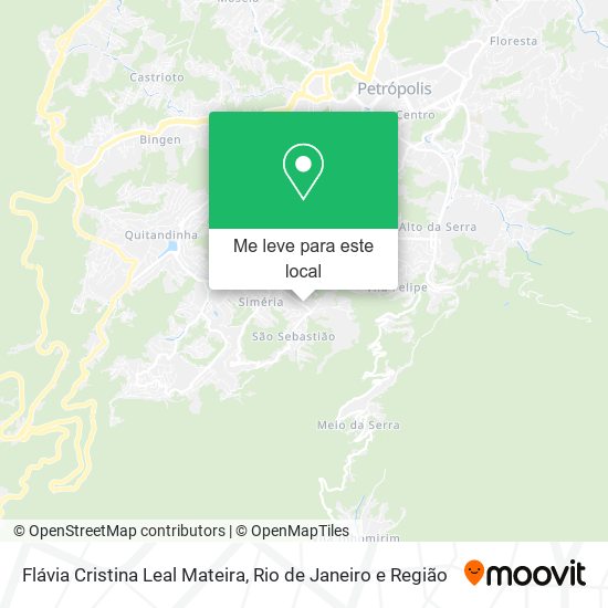 Flávia Cristina Leal Mateira mapa