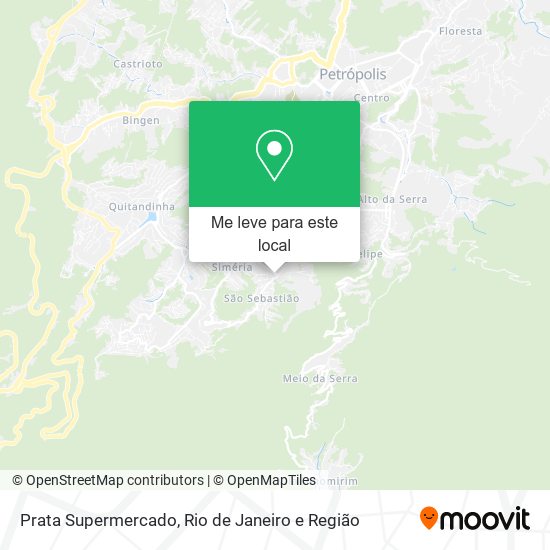 Prata Supermercado mapa