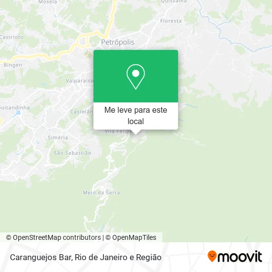 Caranguejos Bar mapa