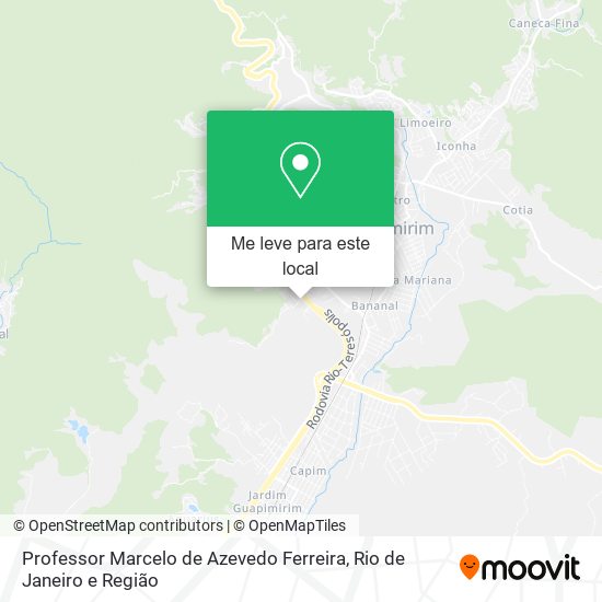 Professor Marcelo de Azevedo Ferreira mapa