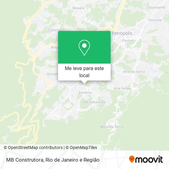 MB Construtora mapa