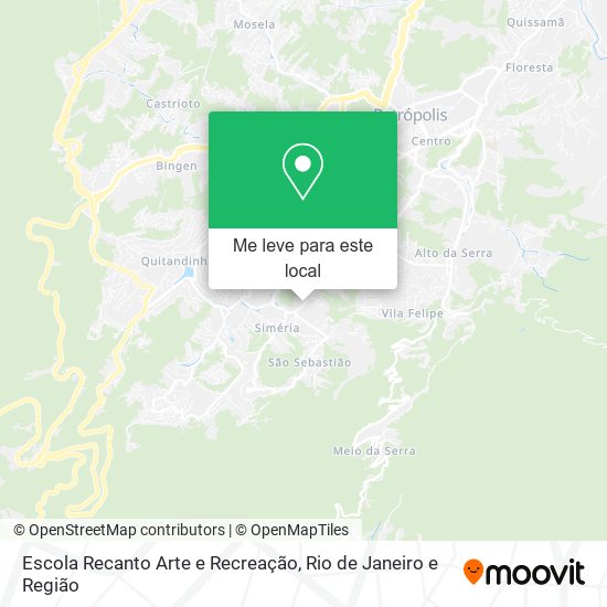 Escola Recanto Arte e Recreação mapa