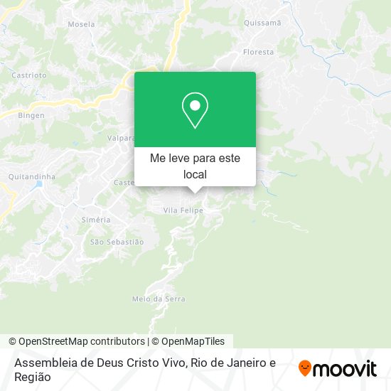 Assembleia de Deus Cristo Vivo mapa