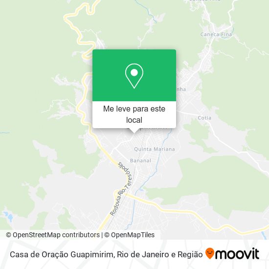 Casa de Oração Guapimirim mapa