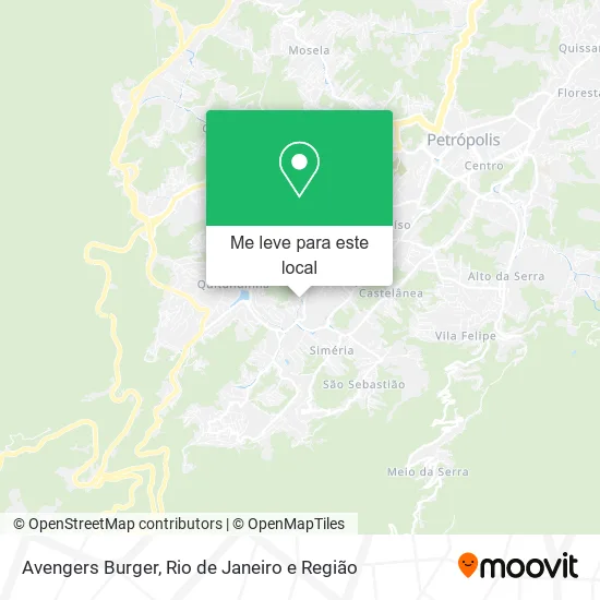 Avengers Burger mapa