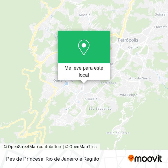 Pés de Princesa mapa