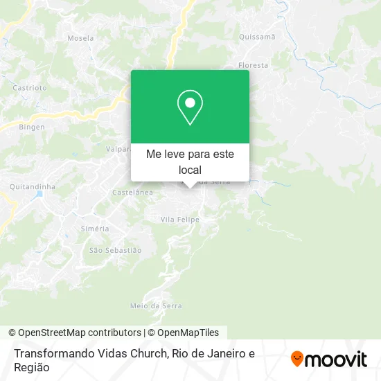 Transformando Vidas Church mapa