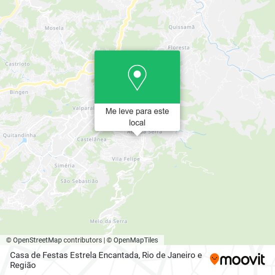 Casa de Festas Estrela Encantada mapa
