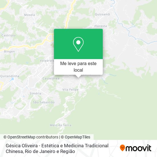 Gésica Oliveira - Estética e Medicina Tradicional Chinesa mapa