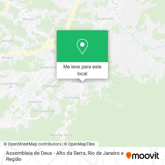 Assembleia de Deus - Alto da Serra mapa