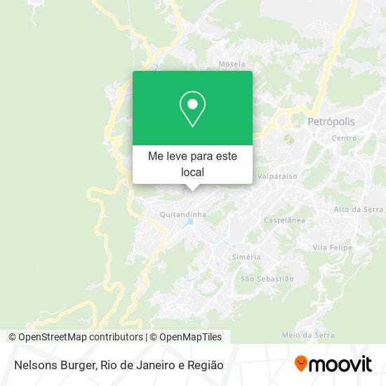 Nelsons Burger mapa
