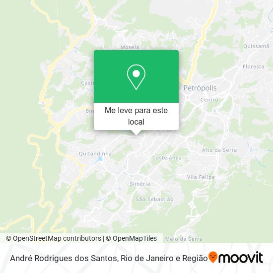 André Rodrigues dos Santos mapa
