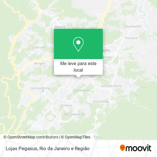 Lojas Pegasus mapa