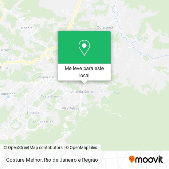Costure Melhor mapa